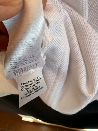 Polo blanco manga corta FRED PERRY talla M