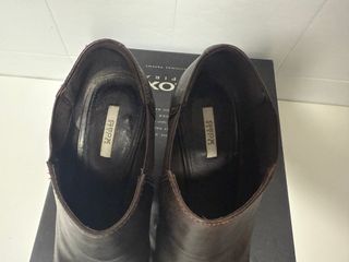 Stivaletti Geox pelle marroni tacco alto