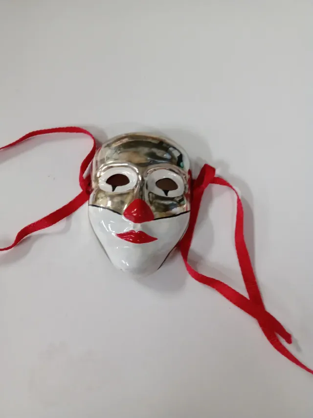 Set 3 maschere mignon da collezione argentate