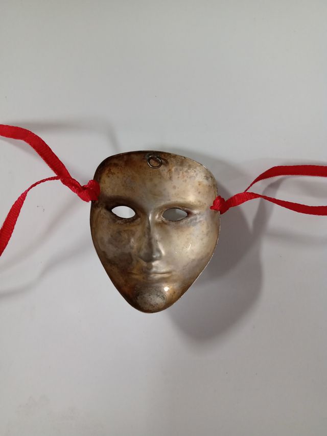 Set 3 maschere mignon da collezione argentate