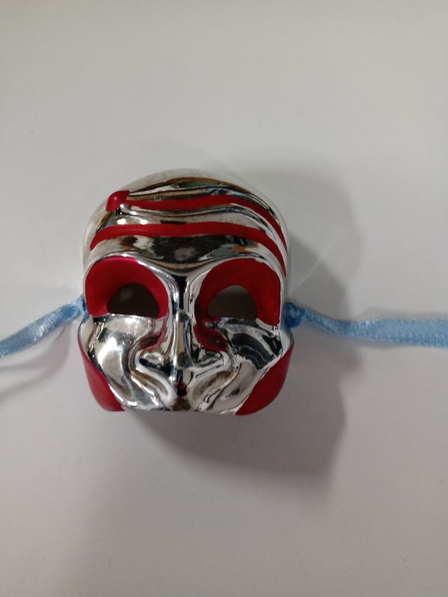 Set 3 maschere mignon da collezione argentate