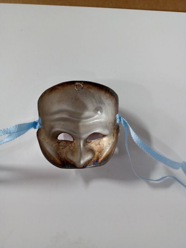 Set 3 maschere mignon da collezione argentate