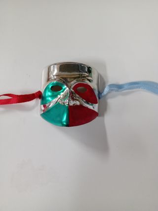 Set 3 maschere mignon da collezione argentate