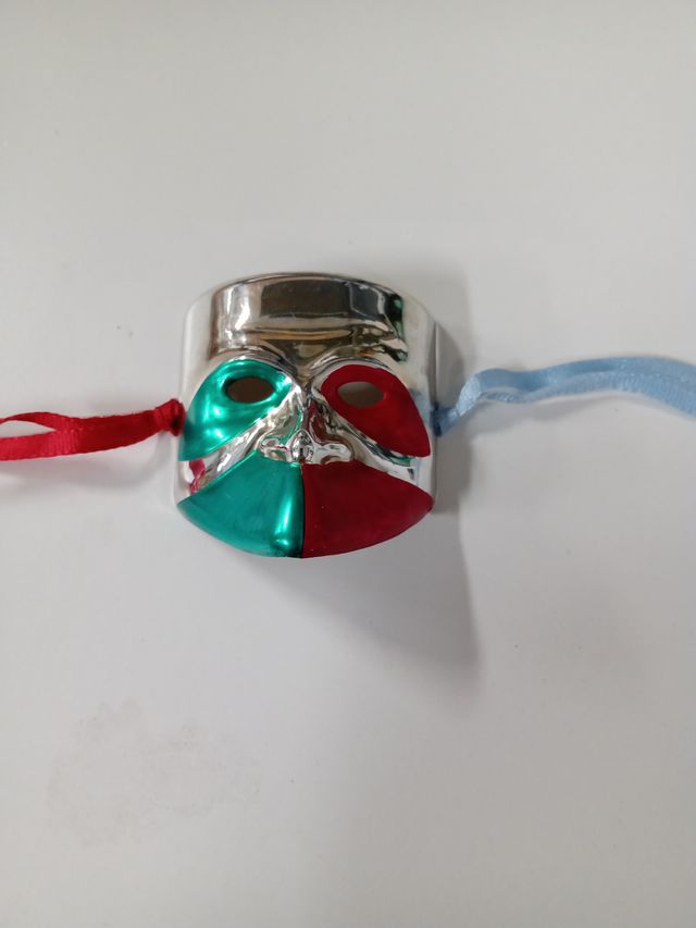 Set 3 maschere mignon da collezione argentate