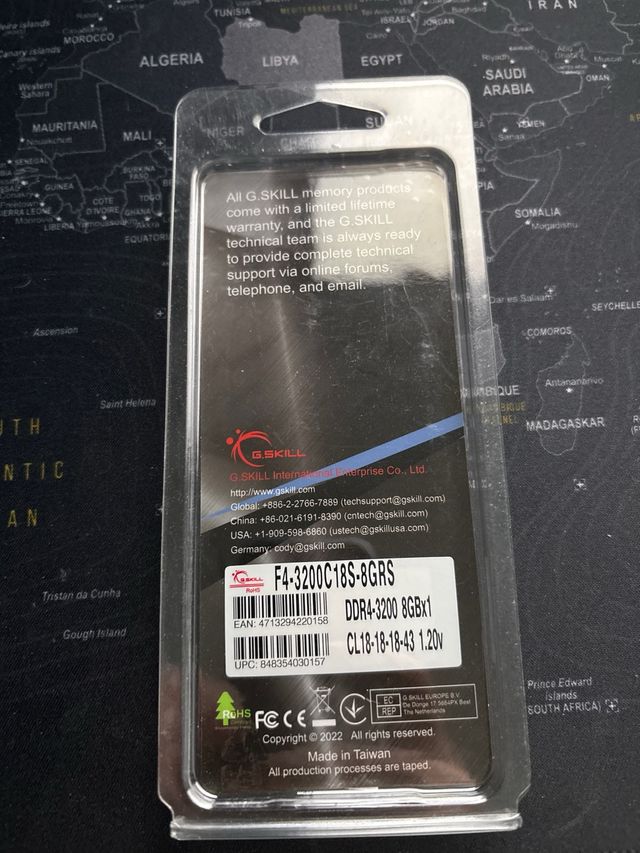 Memória RAM G.Skill Ripjaws DDR4 8GB 3200MHz