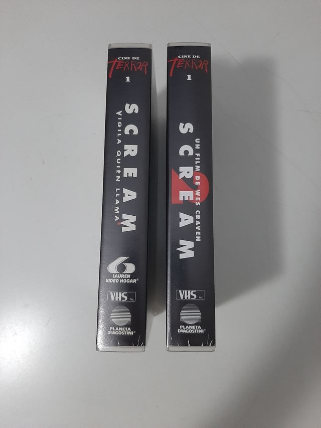 Scream 1 y 2 VHS (Terror/Suspense)