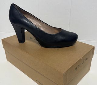 Scarpe Unisa Pelle Nera Tacco Alto