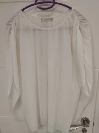 Blusa plisada talla L