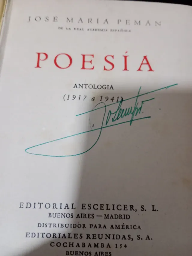 Poesía antología 1917 a 1941.