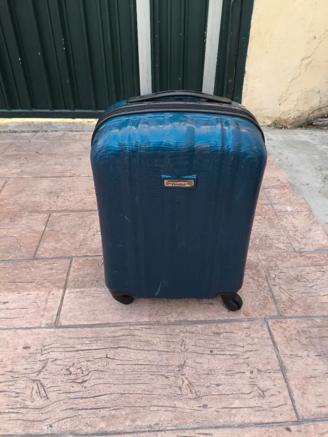 Maleta rígida azul Tenax