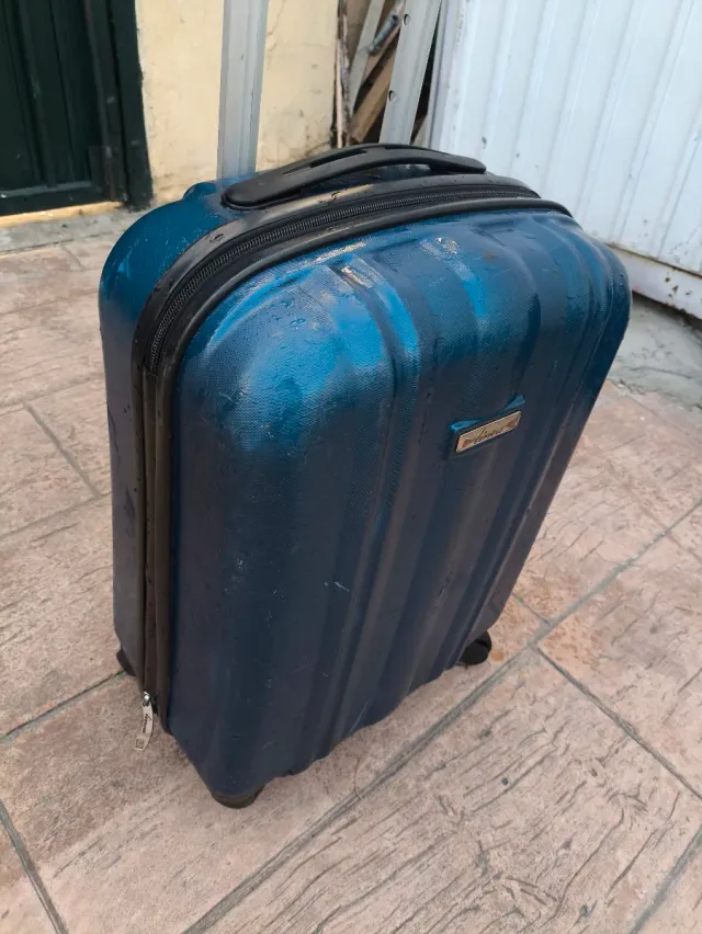 Maleta rígida azul Tenax