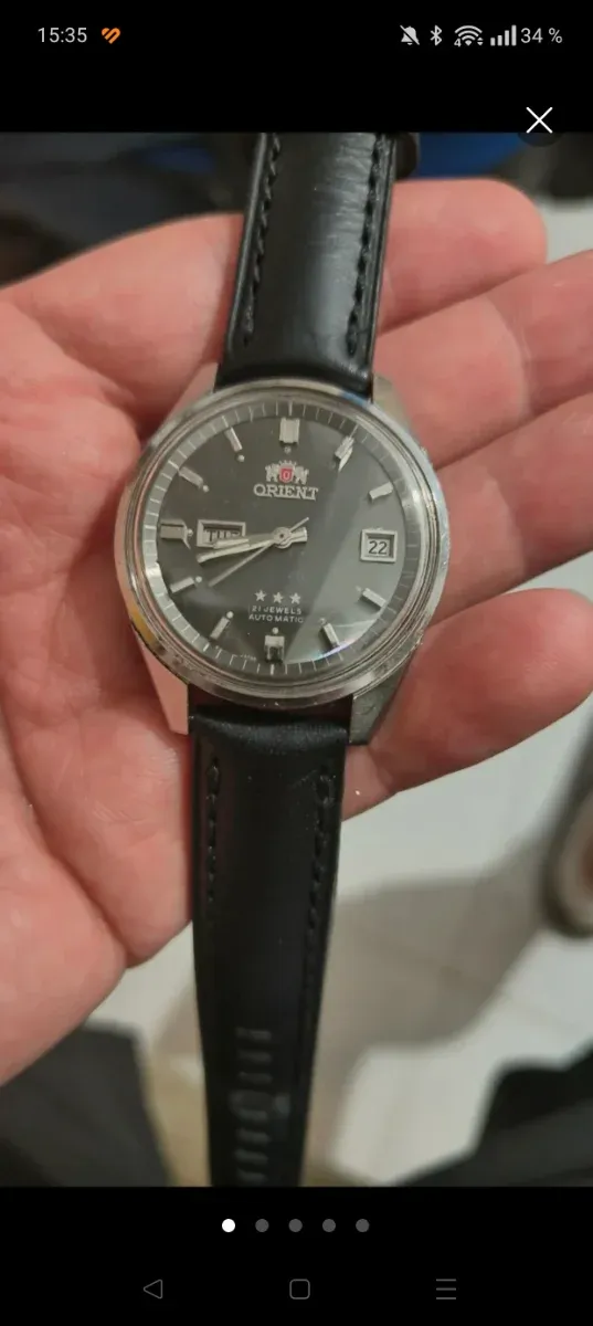 Reloj Orient 3 Estrellas Automático Oro/Plata