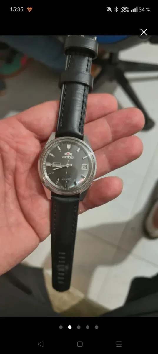 Reloj Orient 3 Estrellas Automático Oro/Plata