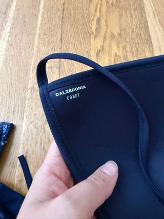 Bikini lentejuelas azul Calzedonia