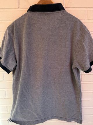 Polo azul jaspeado BARBOUR talla XL