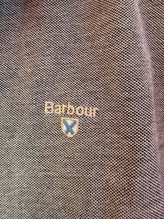 Polo azul jaspeado BARBOUR talla XL