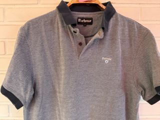 Polo azul jaspeado BARBOUR talla XL