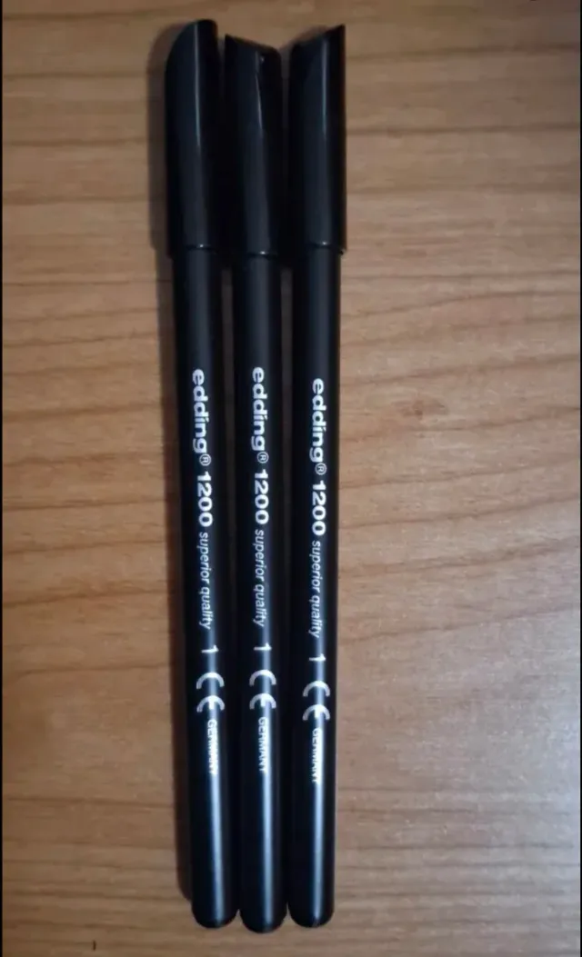 3 Rotuladores Edding 1200 Negro
