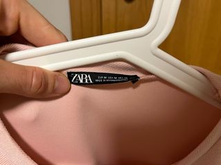 Vestido corto ZARA rosa