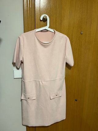 Vestido corto ZARA rosa