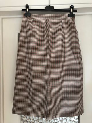 Gonna vintage in lana , manifattura sartoriale.