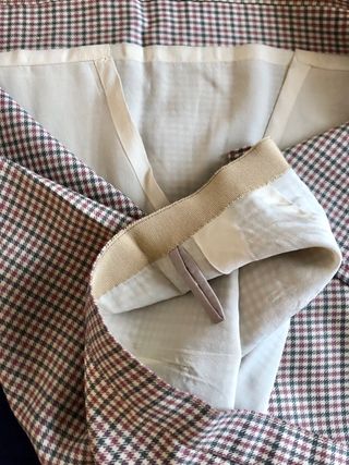 Gonna vintage in lana , manifattura sartoriale.