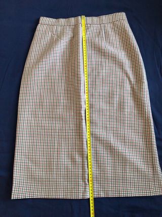 Gonna vintage in lana , manifattura sartoriale.