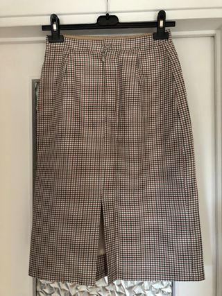 Gonna vintage in lana , manifattura sartoriale.