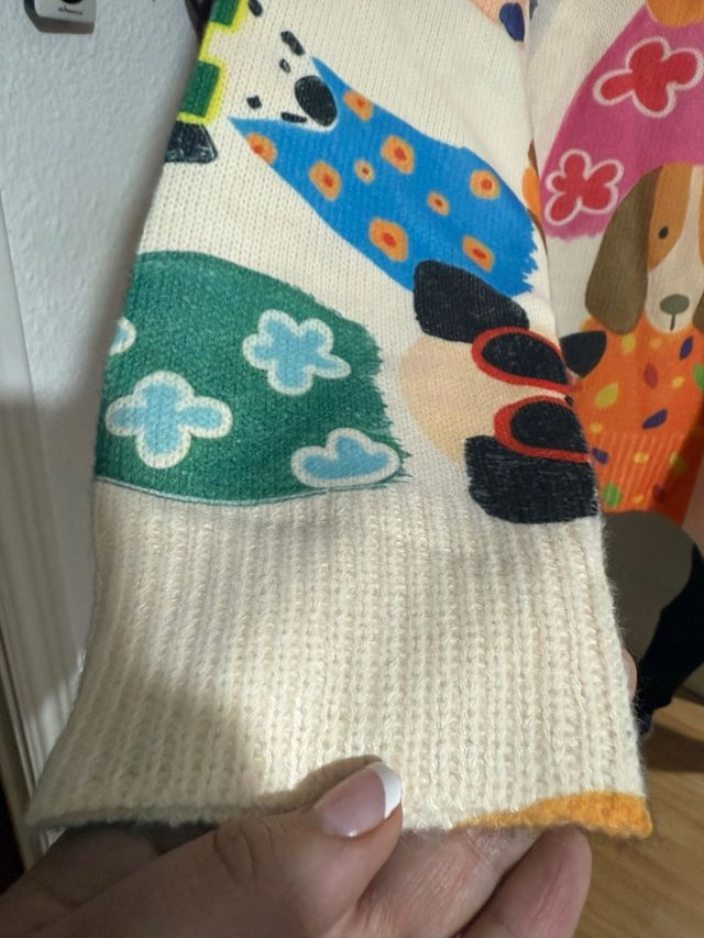 Jersey fino perros multicolor talla XL