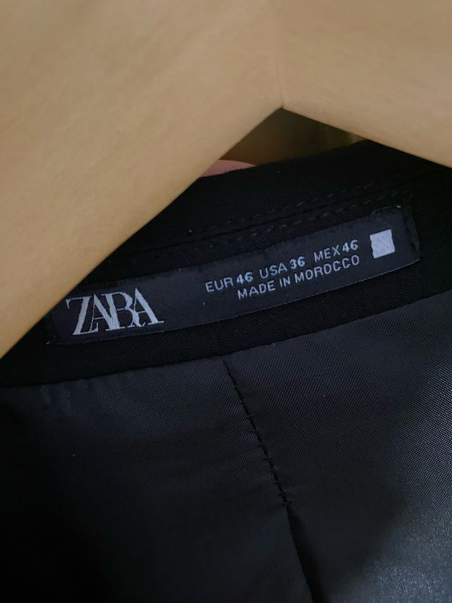 Nuovo completo da uomo Zara nero S + cravatta