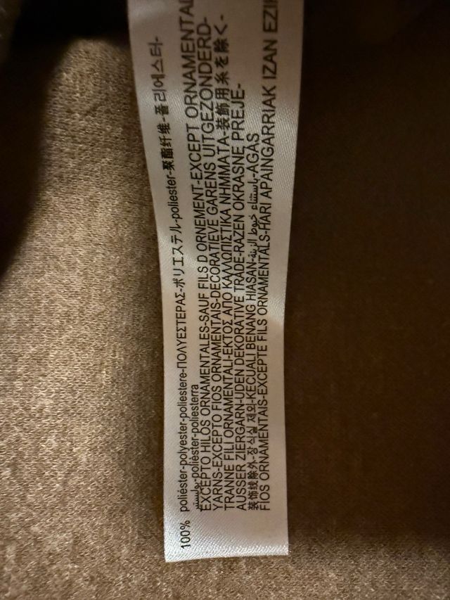 Abrigo otoño Zara beige.