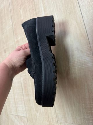 Mocasines negros de ante