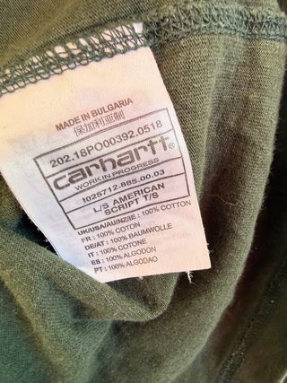 Camiseta manga larga verde CARHARTT talla S