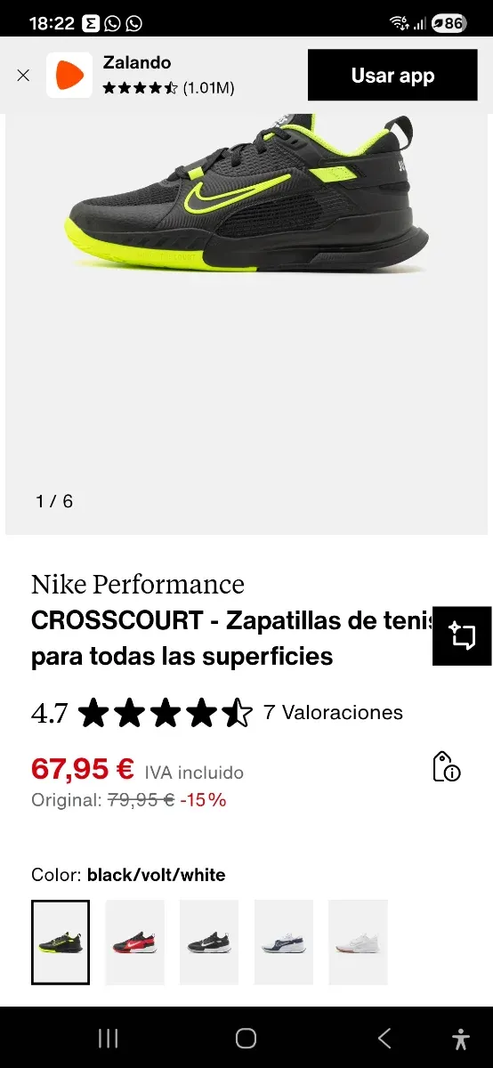 Zapatillas Nike Performance CrossCourt Talla 41