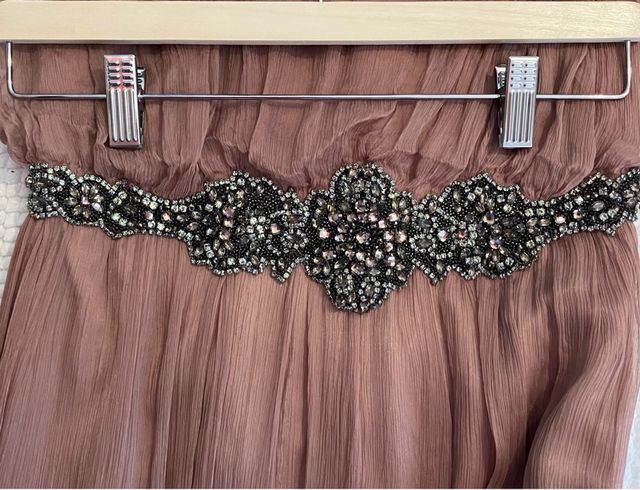 Vestido fiesta y fular Adolfo Domínguez