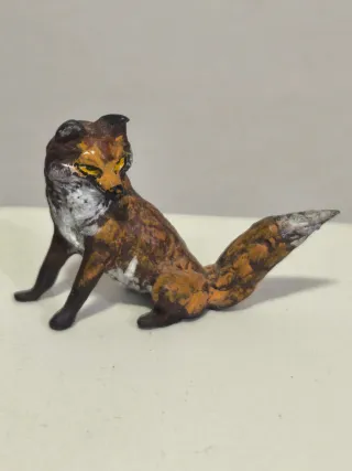 Figura bronce zorro pequeña