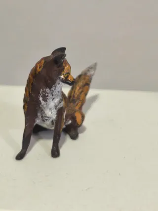 Figura bronce zorro pequeña