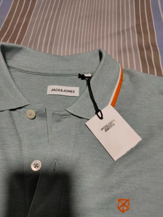 Polo JACK & JONES verde Talla M nuevo con etiqueta