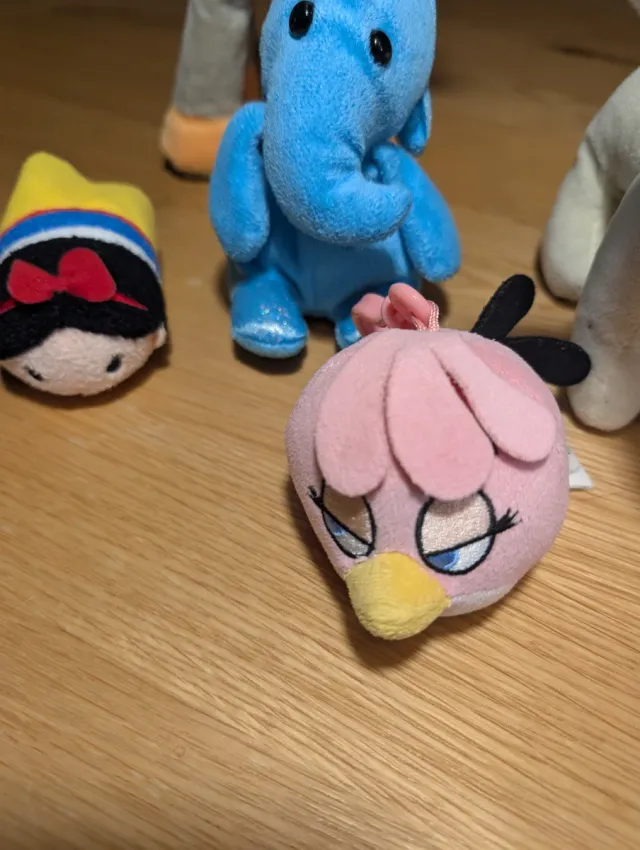 Set di 5 animali di peluche: giraffa, elefante, cane, Tsum