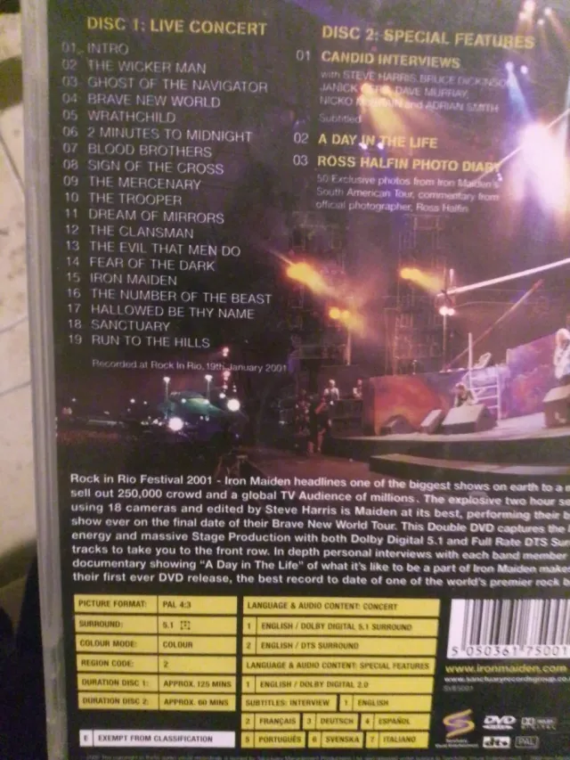 Iron Maiden Rock in Rio DVD