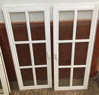 Juego 2 hojas ventana aluminio