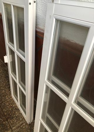 Juego 2 hojas ventana aluminio