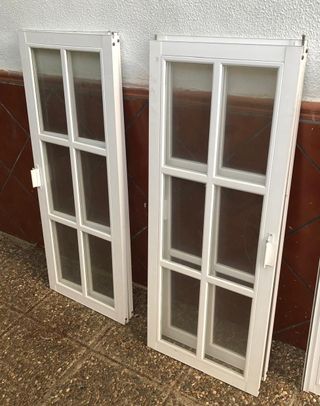 Juego 2 hojas ventana aluminio