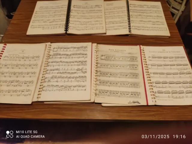 6 Tomos Partituras Profesor de piano