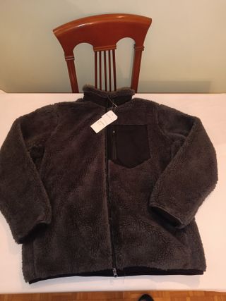 Giacca in pile da uomo XXL foderata in pecora