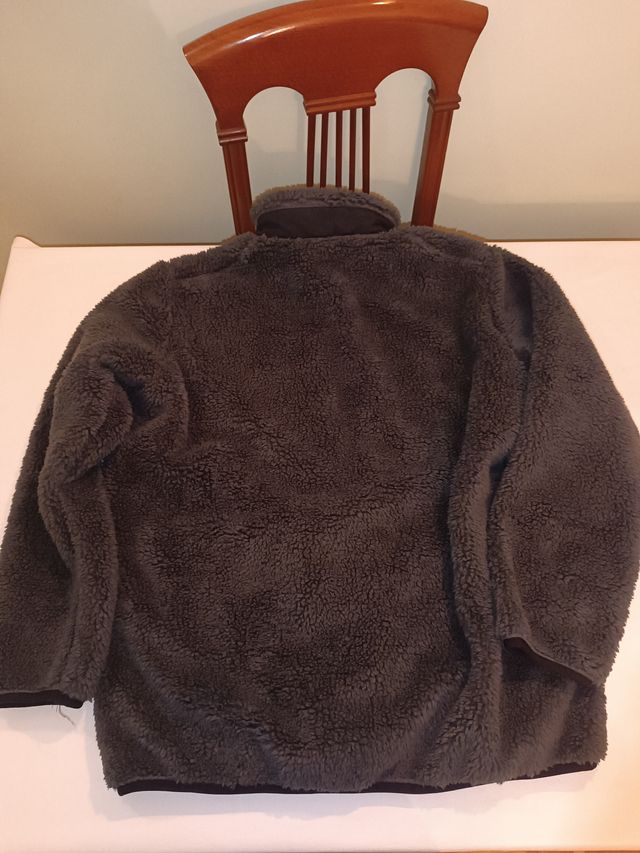 Jaqueta de lã masculina com forro de carneiro XXL