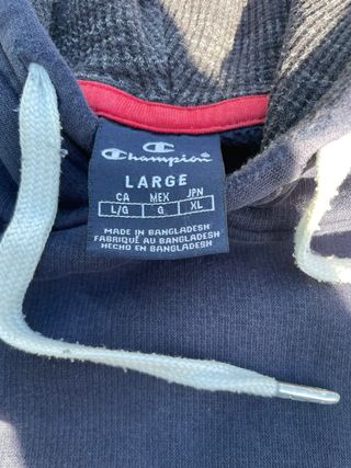 Sudadera Champion Vintage Azul y Gris