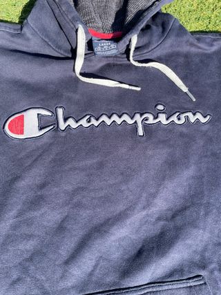 Sudadera Champion Vintage Azul y Gris
