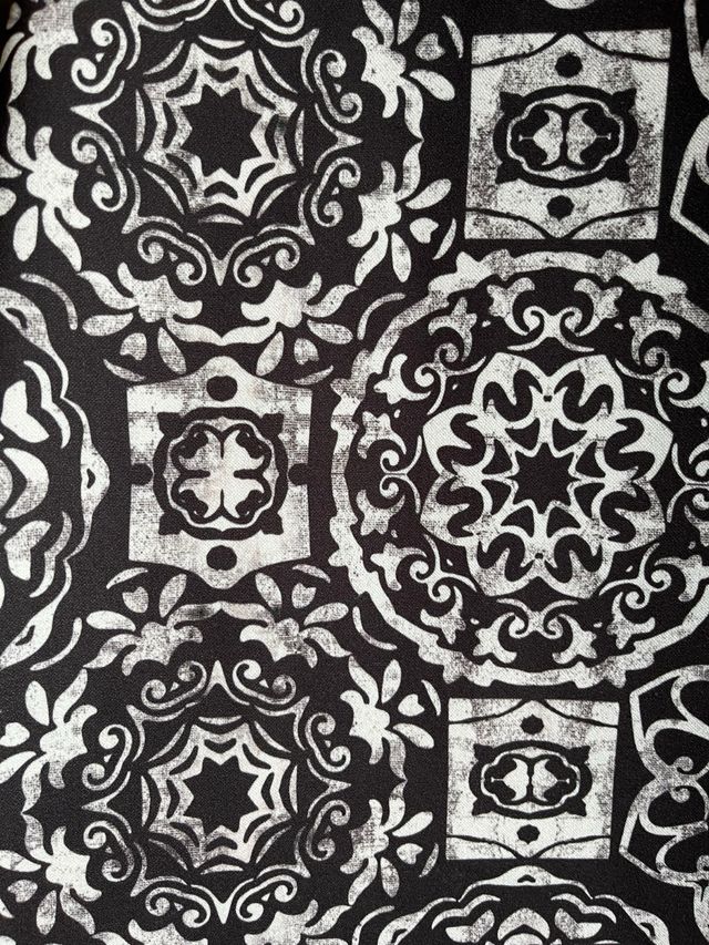 Vestito fantasia vintage nero/grigio