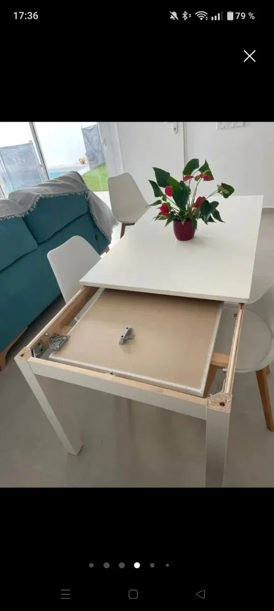 Mesa extensible Ikea blanca